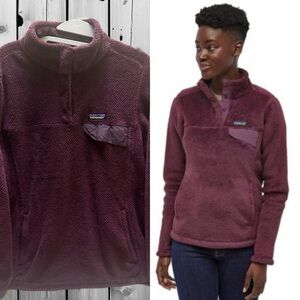 Patagonia Women’s Burgundy Fleece Jacket size XL